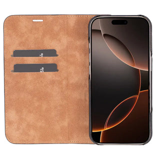 Bouletta Phone Case Sonat Leather iPhone 16 Pro Folio Case Premium Koruma