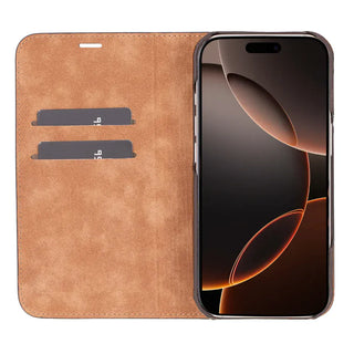 Bouletta Phone Case Sonat Leather iPhone 16 Pro Folio Case Premium Koruma