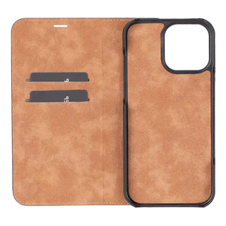 Bouletta Phone Case Sonat Leather iPhone 16 Pro Max Folio Case Premium Koruma
