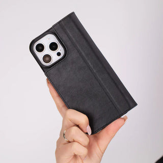Bouletta Phone Case Sonat Leather iPhone 16 Pro Max Folio Case Premium Koruma