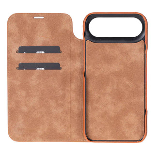 Bouletta Phone Case Sonat Leather iPhone 17 Air Folio Case Premium Koruma
