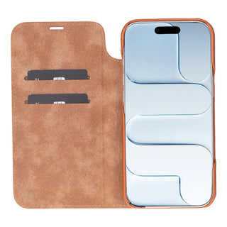 Bouletta Phone Case Sonat Leather iPhone 17 Air Folio Case Premium Koruma