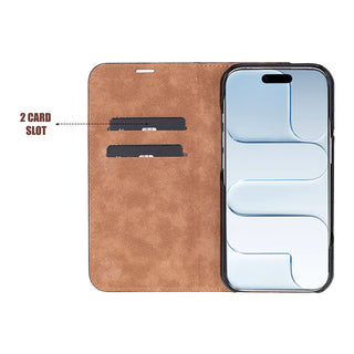 Bouletta Phone Case Sonat Leather iPhone 17 Air Folio Case Premium Koruma