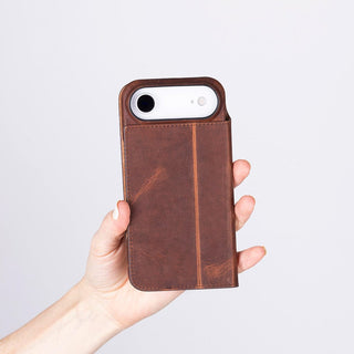 Bouletta Phone Case Sonat Leather iPhone 17 Air Folio Case Premium Koruma