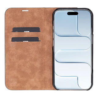 Bouletta Phone Case Sonat Leather iPhone 17 Folio Case Premium Koruma