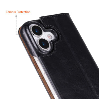 Bouletta Phone Case Sonat Leather iPhone 17 Folio Case Premium Koruma