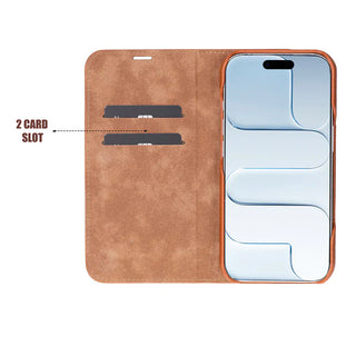 Bouletta Phone Case Sonat Leather iPhone 17 Folio Case Premium Koruma