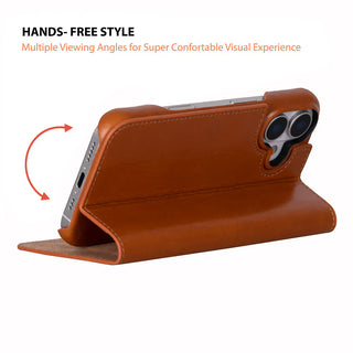 Bouletta Phone Case Sonat Leather iPhone 17 Folio Case Premium Koruma