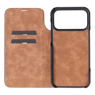Bouletta Phone Case Sonat Leather iPhone 17 Pro Folio Case Premium Koruma