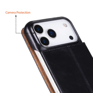 Bouletta Phone Case Sonat Leather iPhone 17 Pro Max Folio Case Premium Koruma