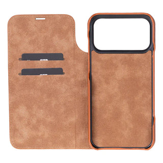 Bouletta Phone Case Sonat Leather iPhone 17 Pro Max Folio Case Premium Koruma