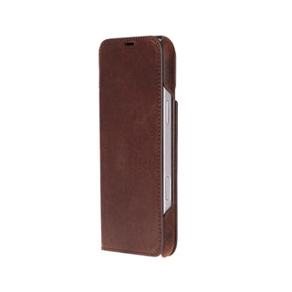 Bouletta Phone Case Saddle Brown Sonat Leather iPhone 17 Pro Max Folio Case Premium Koruma