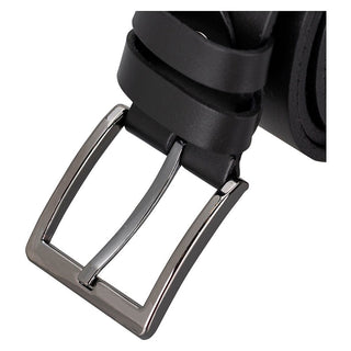 Bouletta Kemer 135 cm / Siyah Sport Man Gerçek Deri Erkek Kemeri, Vidalı Premium Koruma