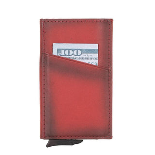 Bouletta Card Holder Red Torres Leather Pop-up Card Holder Premium Koruma
