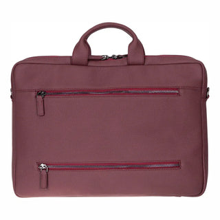 Bouletta Laptop Briefcase Truro Leather Business Briefcase / Laptop Case 16" with Suitcase Premium Koruma
