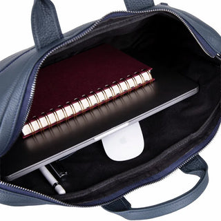 Bouletta Laptop Briefcase Truro Leather Business Briefcase / Laptop Case 16" with Suitcase Premium Koruma
