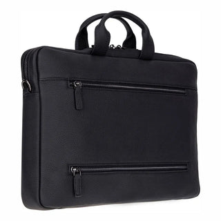 Bouletta Laptop Briefcase Truro Leather Business Briefcase / Laptop Case 16" with Suitcase Premium Koruma
