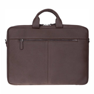 Bouletta Laptop Briefcase Truro Leather Business Briefcase / Laptop Case 16" with Suitcase Premium Koruma