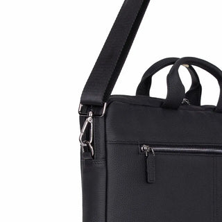 Bouletta Laptop Briefcase Truro Leather Business Briefcase / Laptop Case 16" with Suitcase Premium Koruma