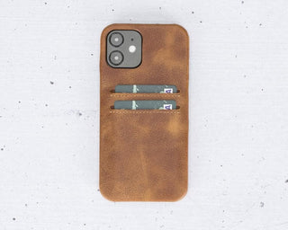 Bouletta Phone Case Sandy Tan Ultra Cover iPhone 12 Pro Max Leather Case with Card Holder Premium Koruma