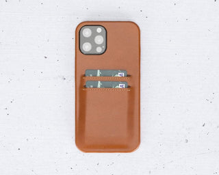 Bouletta Phone Case Sandy Tan Ultra Cover iPhone 12 Pro Max Leather Case with Card Holder Premium Koruma