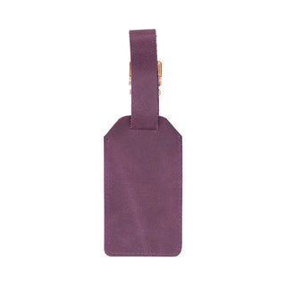 Bouletta Luggage Tag Dark Magenta Uno Leather Luggage Tag Premium Koruma