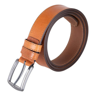Bouletta Men's Belt Saddle Tan / 130 Cm Urban Classic Leather Men's Belt Premium Koruma