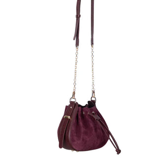 Bouletta Women's Bag Bordeaux Valentina Women's Suede Leather Bag Premium Koruma