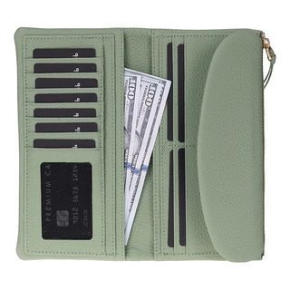 Bouletta Women's Bag Matcha Green Vellure Leather Women's Handbag, Large Premium Koruma