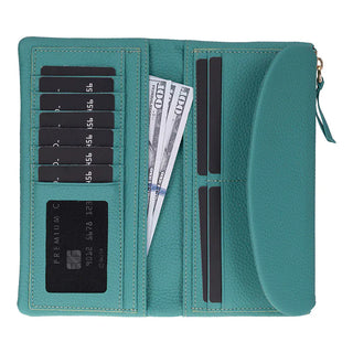 Bouletta Women's Bag Pine Green Vellure Leather Women's Handbag, Large Premium Koruma
