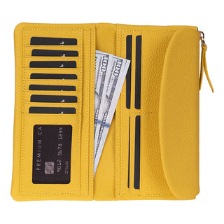 Bouletta Women's Bag Yellow Vellure Leather Women's Handbag, Large Premium Koruma