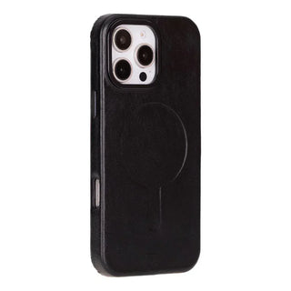 Bouletta Phone Case Black Vento iPhone 16 Pro Leather Case Premium Koruma