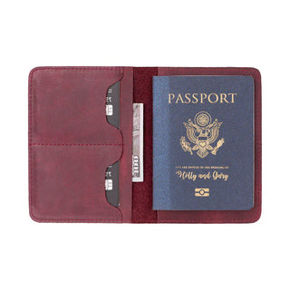 Bouletta Passport Wallet Dark Purple Viaggio Leather Passport Wallet Premium Koruma