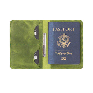 Bouletta Passport Wallet Olive Viaggio Leather Passport Wallet Premium Koruma