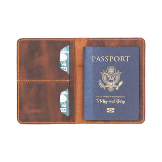 Bouletta Passport Wallet Saddle Brown Viaggio Leather Passport Wallet Premium Koruma