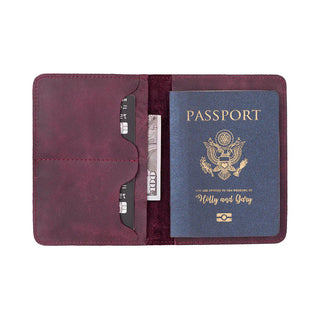 Bouletta Passport Wallet Scarlet Red Viaggio Leather Passport Wallet Premium Koruma