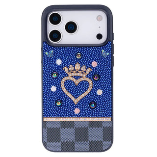 Bouletta Phone Case Vissel Heart Crystal Luxury Case for iPhone 17 Pro Premium Koruma