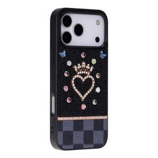 Bouletta Phone Case Vissel Heart Crystal Luxury Case for iPhone 17 Pro Max Premium Koruma