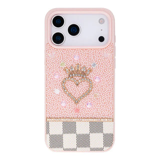 Bouletta Phone Case Vissel Heart Crystal Luxury Case for iPhone 17 Pro Max Premium Koruma