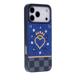 Bouletta Phone Case Vissel Heart Crystal Luxury Case for iPhone 17 Pro Max Premium Koruma
