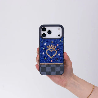 Bouletta Phone Case Vissel Heart Crystal Luxury Case for iPhone 17 Pro Max Premium Koruma