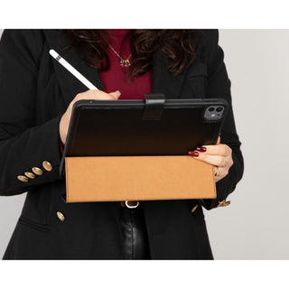 Bouletta Deri iPad Pro 11 (2024) Kılıfı Siyah Vortexa Hakiki Deri iPad Pro 11 (2024) Kılıfı Premium Koruma