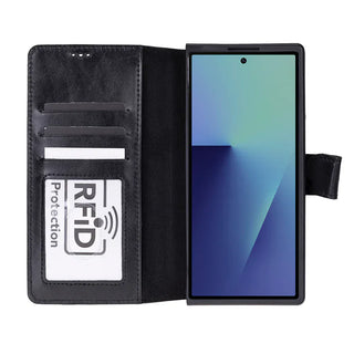 Bouletta Phone Case Wallet ID Leather Samsung Galaxy Z Fold7 Folio Case Premium Koruma