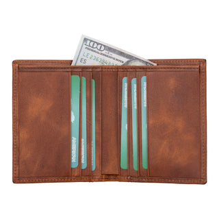 Bouletta Card Holder Brown Yetta Leather Card Holder Premium Koruma