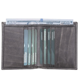 Bouletta Card Holder Light Gray Yetta Leather Card Holder Premium Koruma