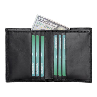 Bouletta Card Holder Rich Black Yetta Leather Card Holder Premium Koruma