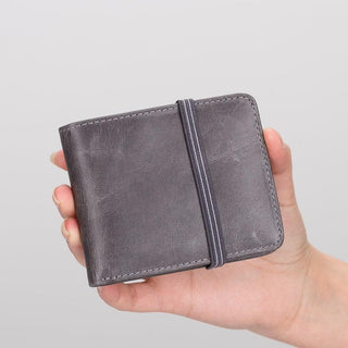 Bouletta LTD Wallets & Money Clips Light Gray Yosef Leather Wallet Premium Koruma