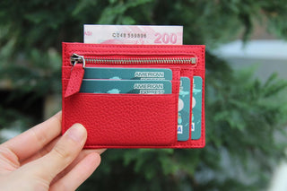 Bouletta Card Holder Zip Card Leather Holder Premium Koruma