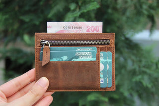 Bouletta Card Holder Zip Card Leather Holder Premium Koruma