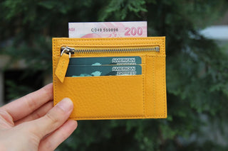 Bouletta Card Holder Zip Card Leather Holder Premium Koruma